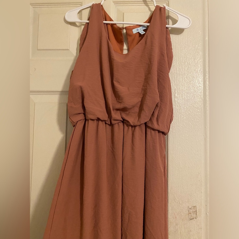 She + Sky Sandy Pink Dress